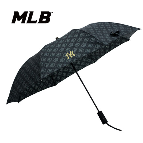 MLB 2단자동 원형로고패턴 우산