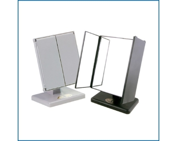 ST-7014 흑색 삼면탁상거울/덮개식 탁상거울/거울