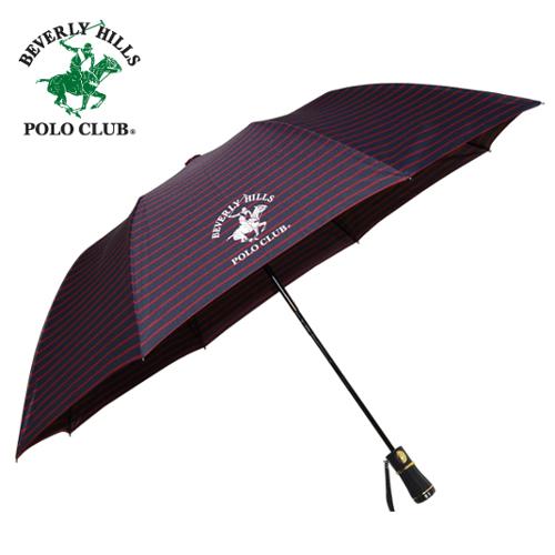 폴로 2단 뽄지 적스트라이프 우산