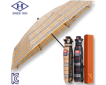 협립 3단 선염체크 우산