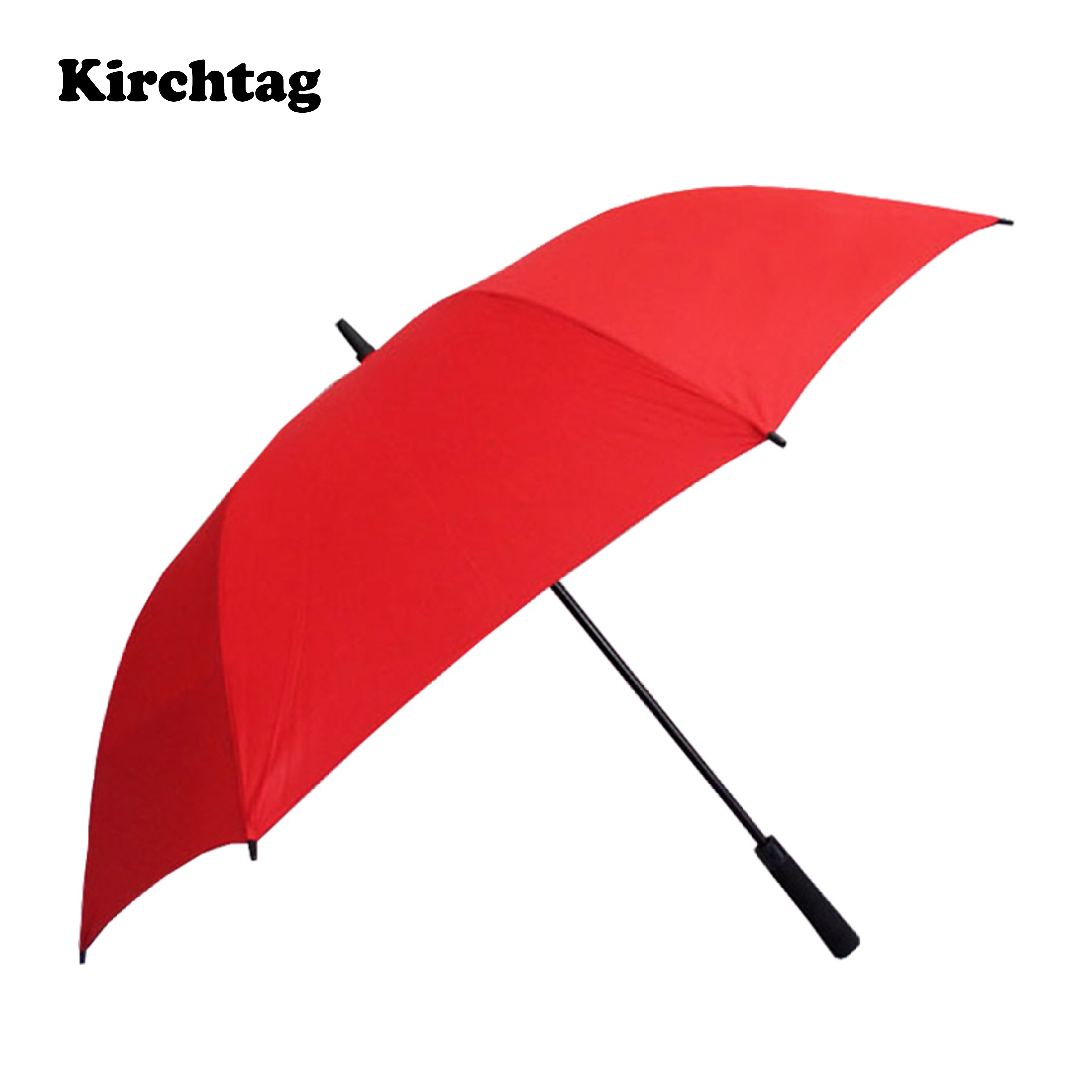 키르히탁 75 무하직기 자동 골프우산 빨강우산