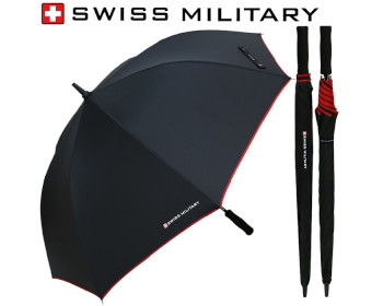스위스밀리터리 70수동 레드바이어스 우산