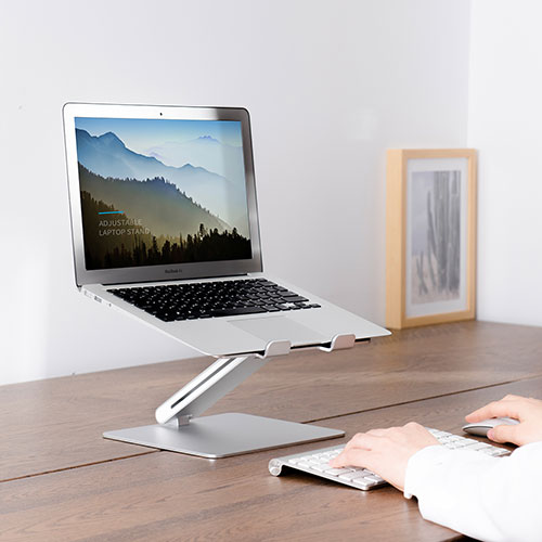 스마트 디자인 바톤즈 알루미늄 노트북 맥북 받침대 스탠드 각도 조절 높이 조절 BA-8