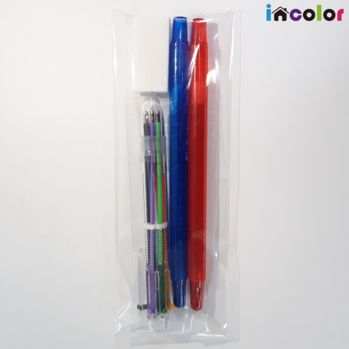 incolor 문구세트 - OPP_6(색연필,볼펜,지우개)