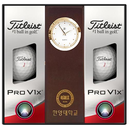 타이틀리스트 Pro v1x 6구-327(Pro v1x 6구+원목시계)
