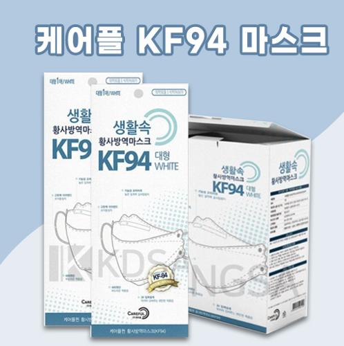 케어플 황사방역마스크 KF94 황사방역마스크 대형 1매(식약청인증/국내생산 필터)