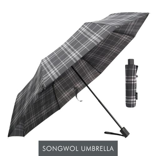 송월우산 SW 3단우산 모던체크 우산