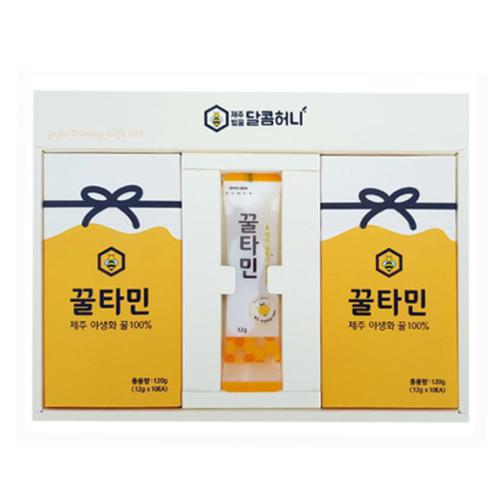 꿀타민 제주 야생화 천연 벌꿀 스틱 8호(21개입) R
