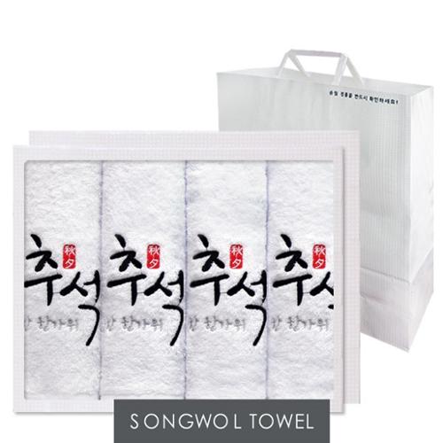 송월 행복한추석 4매 선물세트+쇼핑백