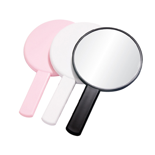 ST-394 마카롱 원형 손거울/백색/흑색/핑크/손거울/판촉거울