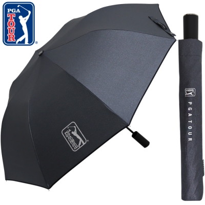 PGA 2단자동 블랙메탈 우산 [특판상품]