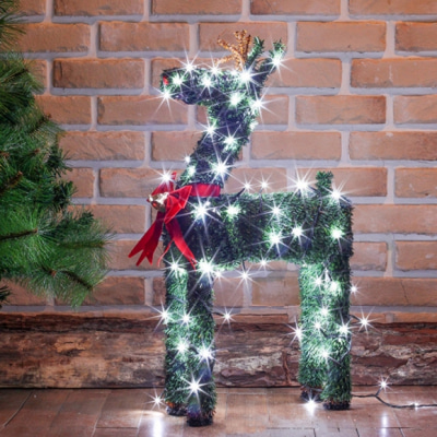 LED 60cm 크리스마스장식용 루돌프 사슴 트리장식